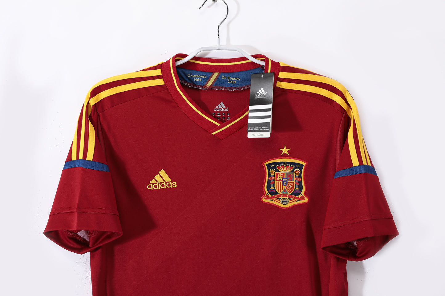 Camiseta España adidas Local 2012/13 (Euro 2012) – Roja con una estrella (Climacool)