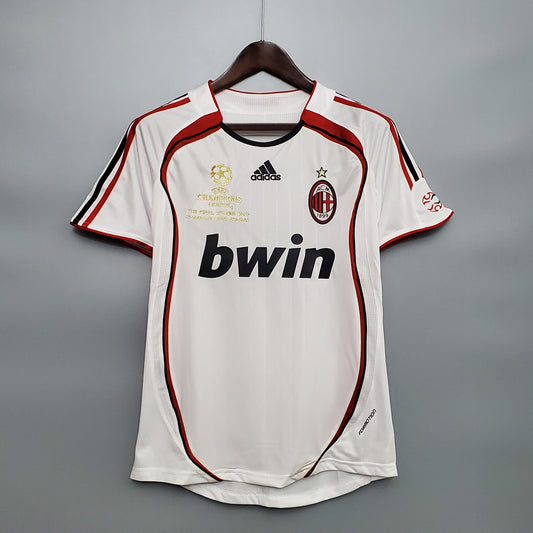 AC Milan “Bwin” Final Atenas 2007 — Camiseta away Adidas blanca (Formotion)