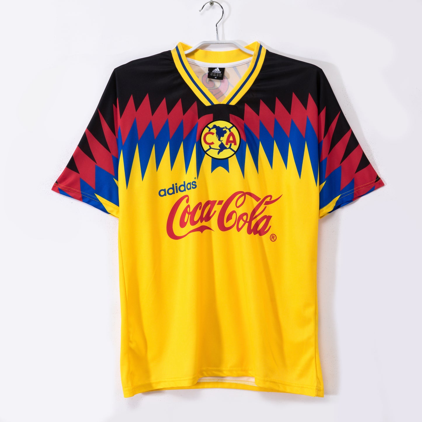 Camiseta Portero Jorge Campos “Sol” – ABA Sport 1995–1997 – Amarilla Multicolor