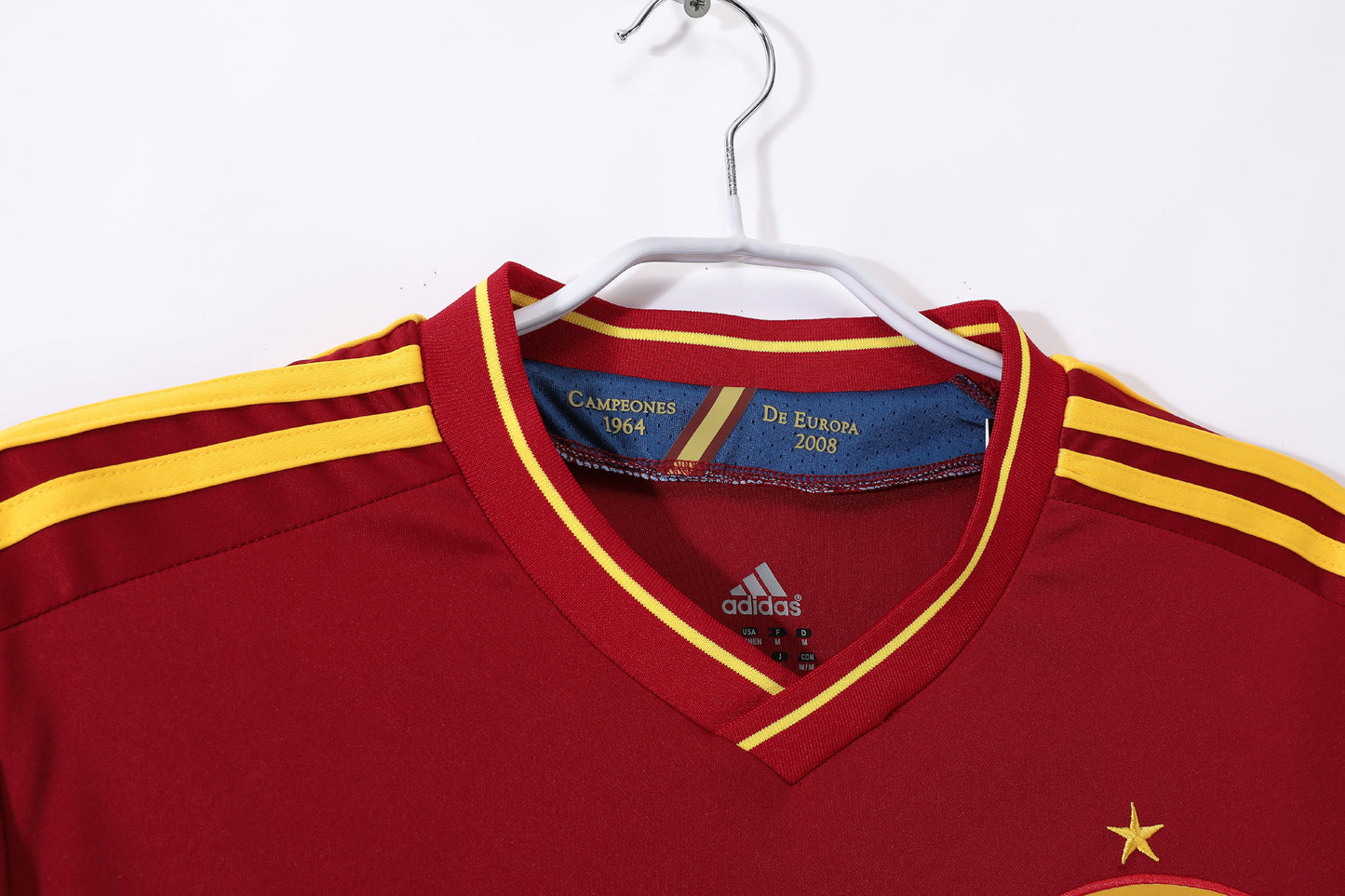 Camiseta España adidas Local 2012/13 (Euro 2012) – Roja con una estrella (Climacool)