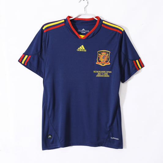 Camiseta España adidas Visitante 2010 – Final del Mundial (Johannesburgo) – Azul marino (Climacool)